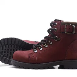 Rakerplus Griffon Hakiki Deri Bordo Fermuarlı Bot