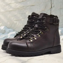 Rakerplus Griffon Hakiki Deri Fermuarlı Kışlık Çocuk Bot