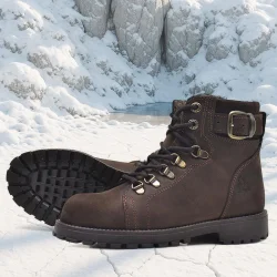 Rakerplus Griffon Hakiki Deri Fermuarlı Kışlık Çocuk Bot