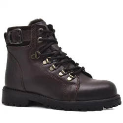 Rakerplus Griffon Hakiki Deri Fermuarlı Kışlık Çocuk Bot