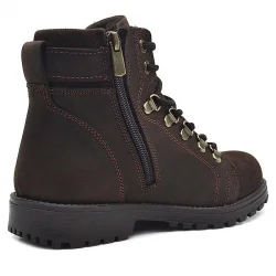 Rakerplus Griffon Hakiki Deri Fermuarlı Kışlık Çocuk Bot