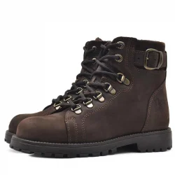 Rakerplus Griffon Hakiki Deri Fermuarlı Kışlık Çocuk Bot