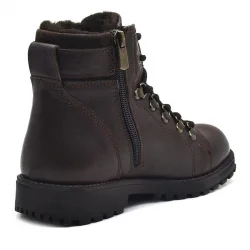 Rakerplus Griffon Hakiki Deri Fermuarlı Kışlık Çocuk Bot