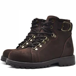 Rakerplus Griffon Hakiki Deri Fermuarlı Kışlık Çocuk Bot