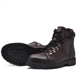 Rakerplus Griffon Hakiki Deri Fermuarlı Kışlık Çocuk Bot