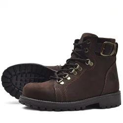 Rakerplus Griffon Hakiki Deri Fermuarlı Kışlık Çocuk Bot