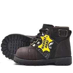 Rakerplus Griffon Hakiki Deri Fermuarlı Kışlık Çocuk Bot