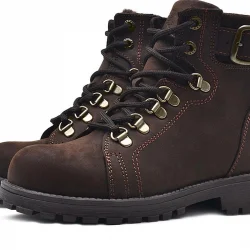 Rakerplus Griffon Hakiki Deri Fermuarlı Kışlık Çocuk Bot