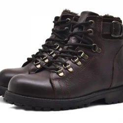 Rakerplus Griffon Hakiki Deri Fermuarlı Kışlık Çocuk Bot