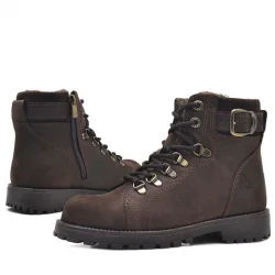 Rakerplus Griffon Hakiki Deri Fermuarlı Kışlık Çocuk Bot