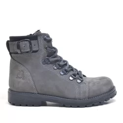 Rakerplus Griffon Hakiki Deri Fermuarlı Kışlık Unisex Çocuk Bot
