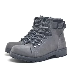Rakerplus Griffon Hakiki Deri Fermuarlı Kışlık Unisex Çocuk Bot