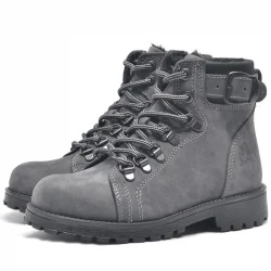 Rakerplus Griffon Hakiki Deri Fermuarlı Kışlık Unisex Çocuk Bot