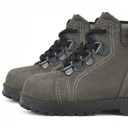 Rakerplus Griffon Hakiki Deri Fermuarlı Kışlık Unisex Çocuk Bot