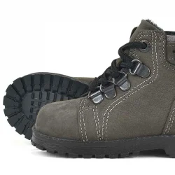 Rakerplus Griffon Hakiki Deri Fermuarlı Kışlık Unisex Çocuk Bot