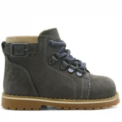 Rakerplus Griffon Hakiki Deri Gri Kürklü Bebek Bot