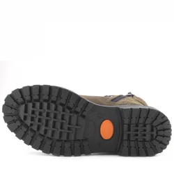 Rakerplus Griffon Hakiki Deri Haki Yeşil Fermuarlı Kışlık Çocuk Bot