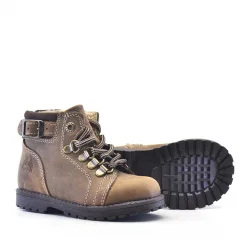 Rakerplus Griffon Hakiki Deri Kum Fermuarlı Kışlık Çocuk Bot