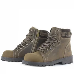 Rakerplus Griffon Hakiki Deri Kum Fermuarlı Kışlık Çocuk Bot