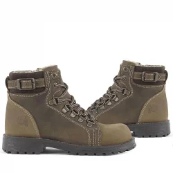 Rakerplus Griffon Hakiki Deri Kum Fermuarlı Kışlık Çocuk Bot