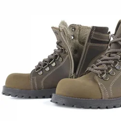 Rakerplus Griffon Hakiki Deri Kum Fermuarlı Kışlık Çocuk Bot