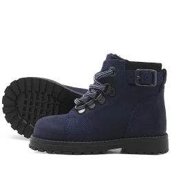 Rakerplus Griffon Hakiki Deri Lacivert Fermuarlı Bebek Botu