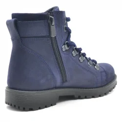 Rakerplus Griffon Hakiki Deri Lacivert Fermuarlı Çocuk Botu