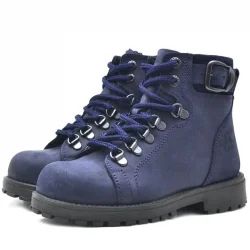 Rakerplus Griffon Hakiki Deri Lacivert Fermuarlı Çocuk Botu