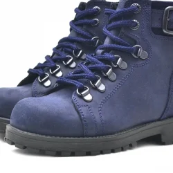 Rakerplus Griffon Hakiki Deri Lacivert Fermuarlı Çocuk Botu