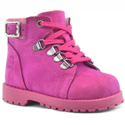 Rakerplus Griffon Hakiki Deri Pembe Fermuarlı Kışlık Kız Bebek Bot