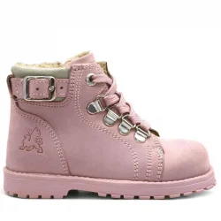 Rakerplus Griffon Hakiki Deri Pembe Fermuarlı Kışlık Kız Bebek Bot
