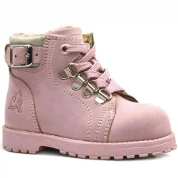Rakerplus Griffon Hakiki Deri Pembe Fermuarlı Kışlık Kız Bebek Bot