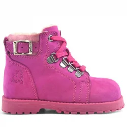 Rakerplus Griffon Hakiki Deri Pembe Fermuarlı Kışlık Kız Bebek Bot