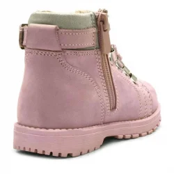 Rakerplus Griffon Hakiki Deri Pembe Fermuarlı Kışlık Kız Bebek Bot