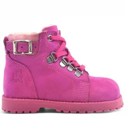 Rakerplus Griffon Hakiki Deri Pembe Fermuarlı Kışlık Kız Bebek Bot