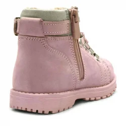 Rakerplus Griffon Hakiki Deri Pembe Fermuarlı Kışlık Kız Bebek Bot