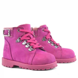 Rakerplus Griffon Hakiki Deri Pembe Fermuarlı Kışlık Kız Bebek Bot