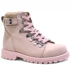 Rakerplus Griffon Hakiki Deri Pembe Fermuarlı Kışlık Kız Çocuk Bot