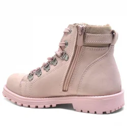 Rakerplus Griffon Hakiki Deri Pembe Fermuarlı Kışlık Kız Çocuk Bot