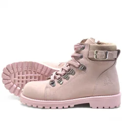 Rakerplus Griffon Hakiki Deri Pembe Fermuarlı Kışlık Kız Çocuk Bot