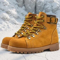 Rakerplus Griffon Hakiki Deri Sarı Kürklü Çocuk Bot