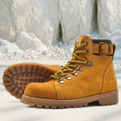 Rakerplus Griffon Hakiki Deri Sarı Kürklü Çocuk Bot