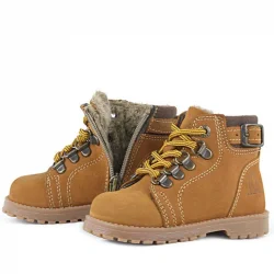 Rakerplus Griffon Hakiki Deri Sarı Kürklü Çocuk Bot