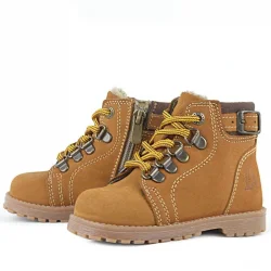 Rakerplus Griffon Hakiki Deri Sarı Kürklü Çocuk Bot