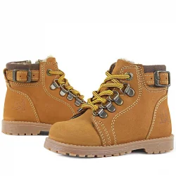 Rakerplus Griffon Hakiki Deri Sarı Kürklü Çocuk Bot