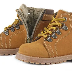 Rakerplus Griffon Hakiki Deri Sarı Kürklü Çocuk Bot