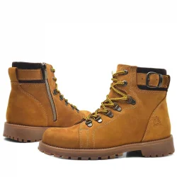 Rakerplus Griffon Hakiki Deri Sarı Kürklü Çocuk Bot