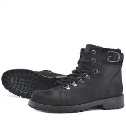 Rakerplus Griffon Hakiki Deri Siyah Fermuarlı Çocuk Bot