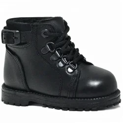 Rakerplus Griffon Hakiki Deri Siyah Fermuarlı Erkek Bebek Bot