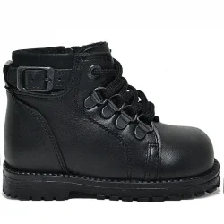 Rakerplus Griffon Hakiki Deri Siyah Fermuarlı Erkek Bebek Bot